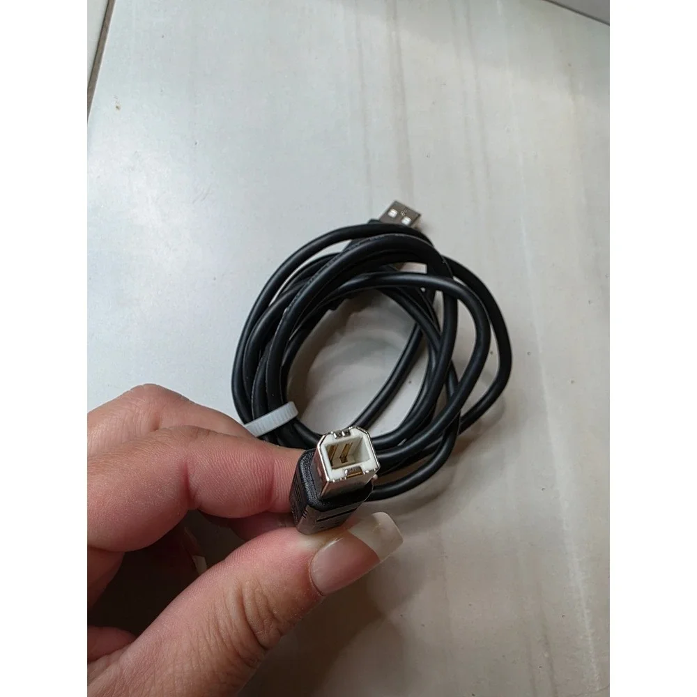 USB 2.0 Printer Cable Type A‎ Male to Type B Male Black Scanner Data  A5 Cord